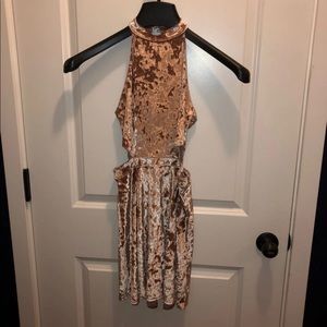 Pink velvet Hollister dress